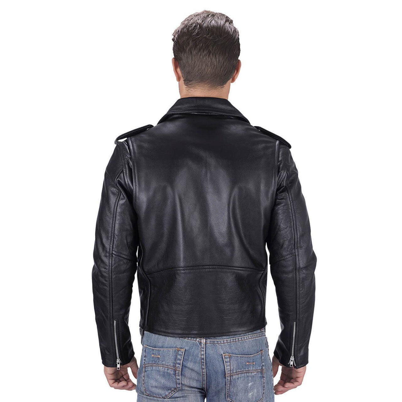 Angel Fire Men's Motorcycle Leather Jacket - Viking Cycle Xs