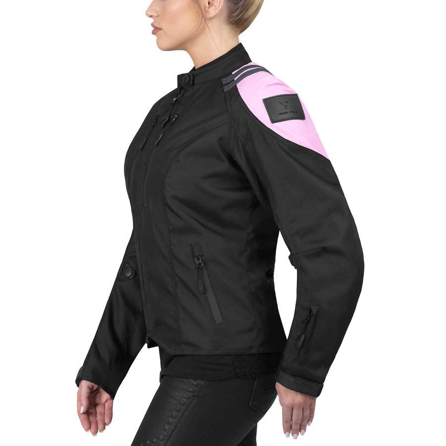 Msr The Gem Women's White Pink Black Colorblock Riding Motorcycle