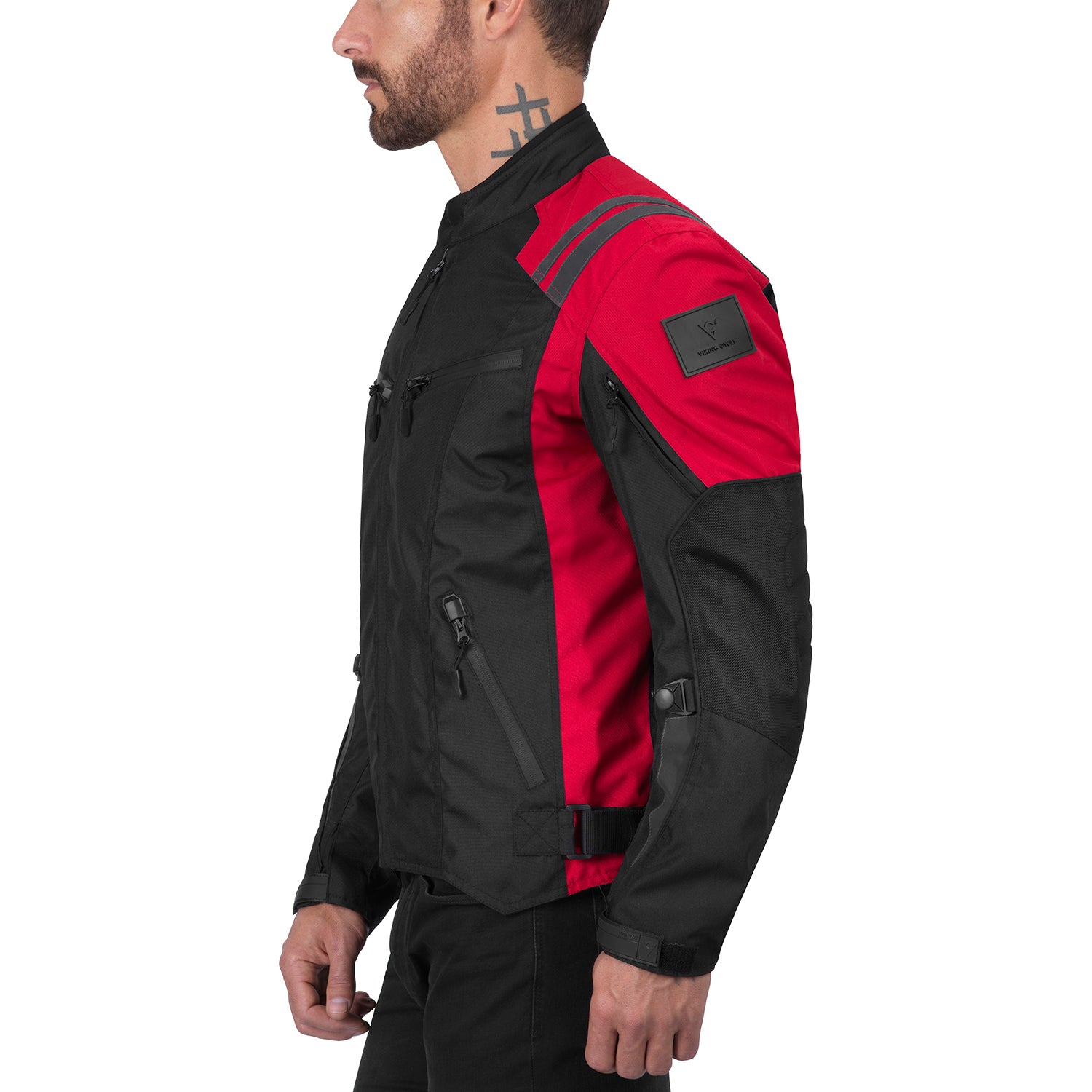Quality Cycle Find – Ironborn Viking Red Jacket Biker â€“ Vikingcycle Textile
